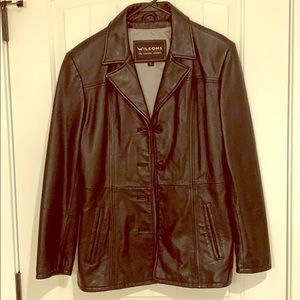 Women’s Wilson genuine black leather jacket
